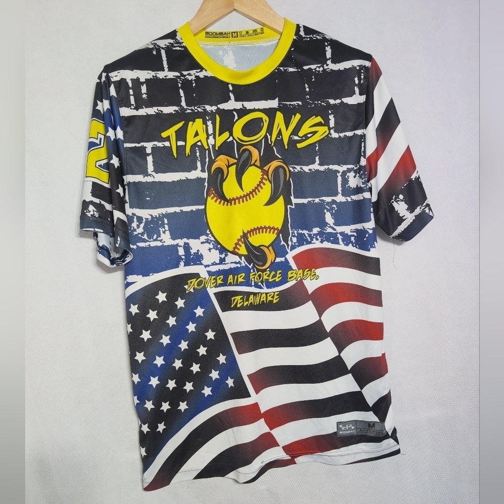 Dover AFB Talons Boombah Sz M Metcalf # 12 Graphic T-Shirt